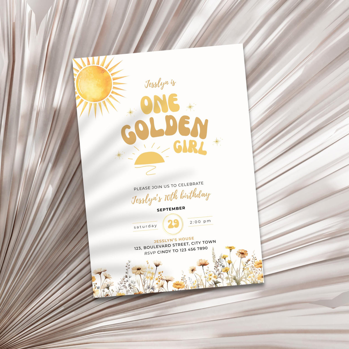 Kids Birthday - Theme - Golden