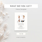 White 13th Birthday Photo Invitation Template Boys