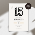 Minimal Sports 15th Birthday Invitation Boys