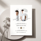 16th Birthday Photo Invitation Template Boys