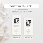 Minimal Sports 17th Birthday Invitation Template