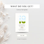 19th Birthday Photo Invitation Template