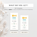 Oh Happy Boy First Birthday Invitation Sun