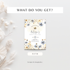 Floral Sweet To Bee One First Birthday Invitation