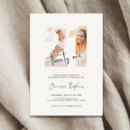 Elegant Photo 21st Birthday Invitation Template