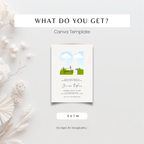 Elegant Photo 21st Birthday Invitation Template
