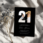 Photo 21st Birthday Invitation Template Boys