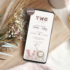 Two Wild Safari Birthday Invitation
