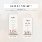 Two Wild Safari Birthday Invitation
