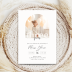 Minimal 3rd Birthday Invitation with Photo