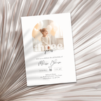 Minimal 3rd Birthday Invitation with Photo