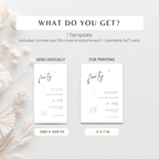 Elegant Calligraphy 40th Birthday Invitation