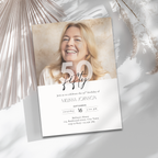 Milestone Photo 50th Birthday Invitation
