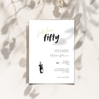 Fifty & Fabulous 50th Birthday Invitations