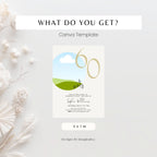 60th Milestone Birthday Photo Invitation Template Women