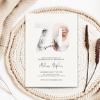 Elegant Photo 70th Birthday Invitation Template