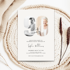 Elegant Photo 90th Birthday Invitation for Her
