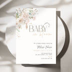 Baby in Bloom Baby Shower Invitation Template – image 1