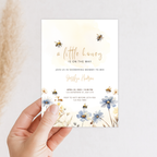 Little Honey Bee Baby Shower Invitation Template – image 2