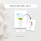 Minimalistic Photo Baptism Invitation