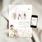 Fairy First Birthday Photo Invitation Template