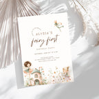 Pastel Fairy First Birthday Invitation Template