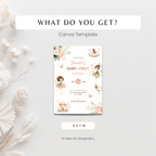 Pastel Fairy First Birthday Invitation Girls