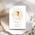 Girls Just Wanna Be One Birthday Invitation Photo