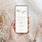 Minimal Gender Reveal Invitation Template – image 2
