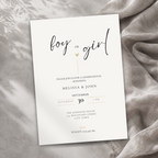 Minimal Gender Reveal Invitation Template – image 3