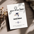 Minimal Elegant Graduation Party Invitation