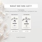 Minimal Elegant Graduation Party Invitation