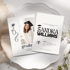 Stylish Photo Graduation Invitation Party
