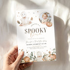 Halloween Spooky One First Birthday Invitation Template