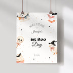 Spooky One First Birthday Welcome Sign