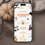 Spooky Ghost Halloween Party Invitation