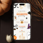 Spooky Ghost Halloween Party Invitation