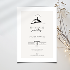 Elegant Minimal Beige Housewarming Invitation Template