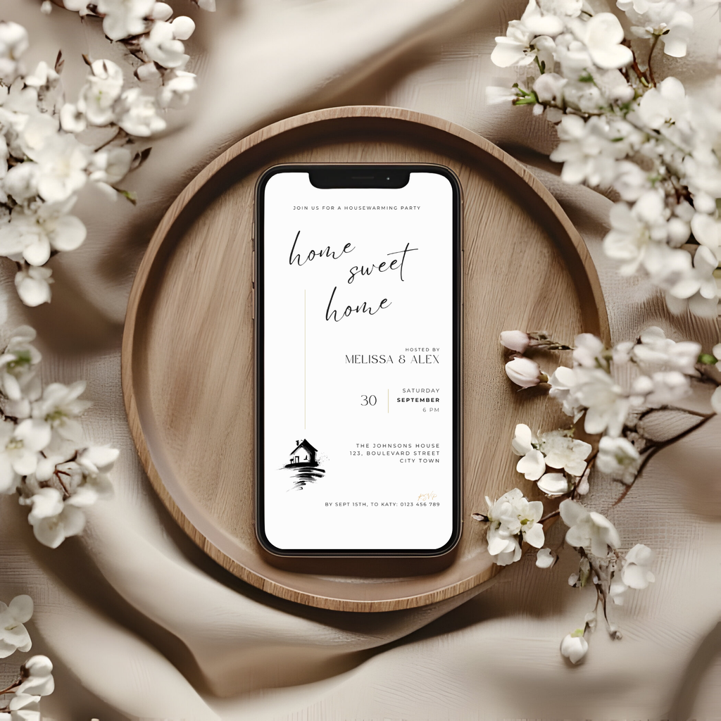 Minimalistic Elegant Housewarming Invitation