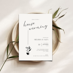Hand Drawn Plant Housewarming Invitation