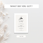 Elegant Minimal Beige Housewarming Invitation Template