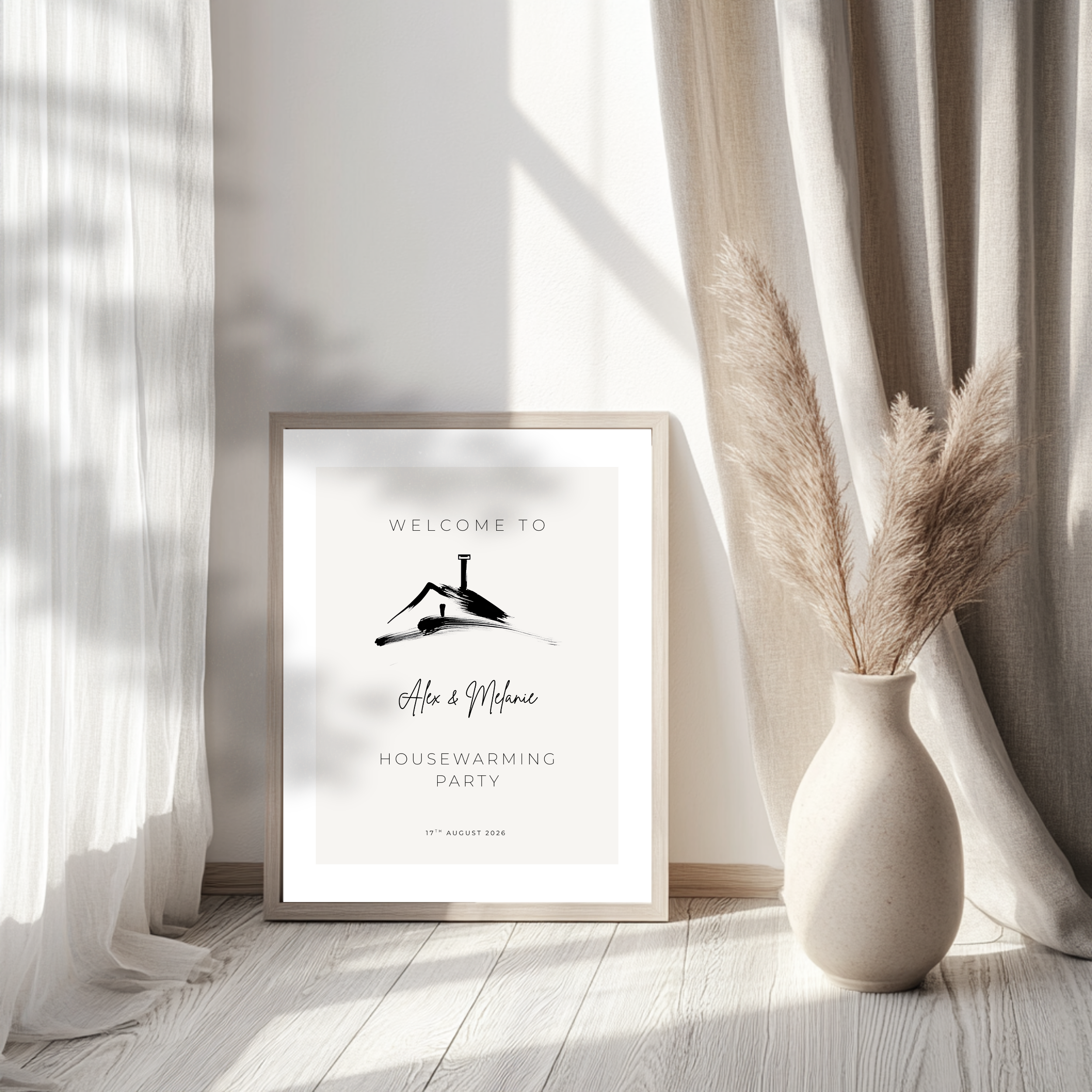Elegant Housewarming Welcome Sign