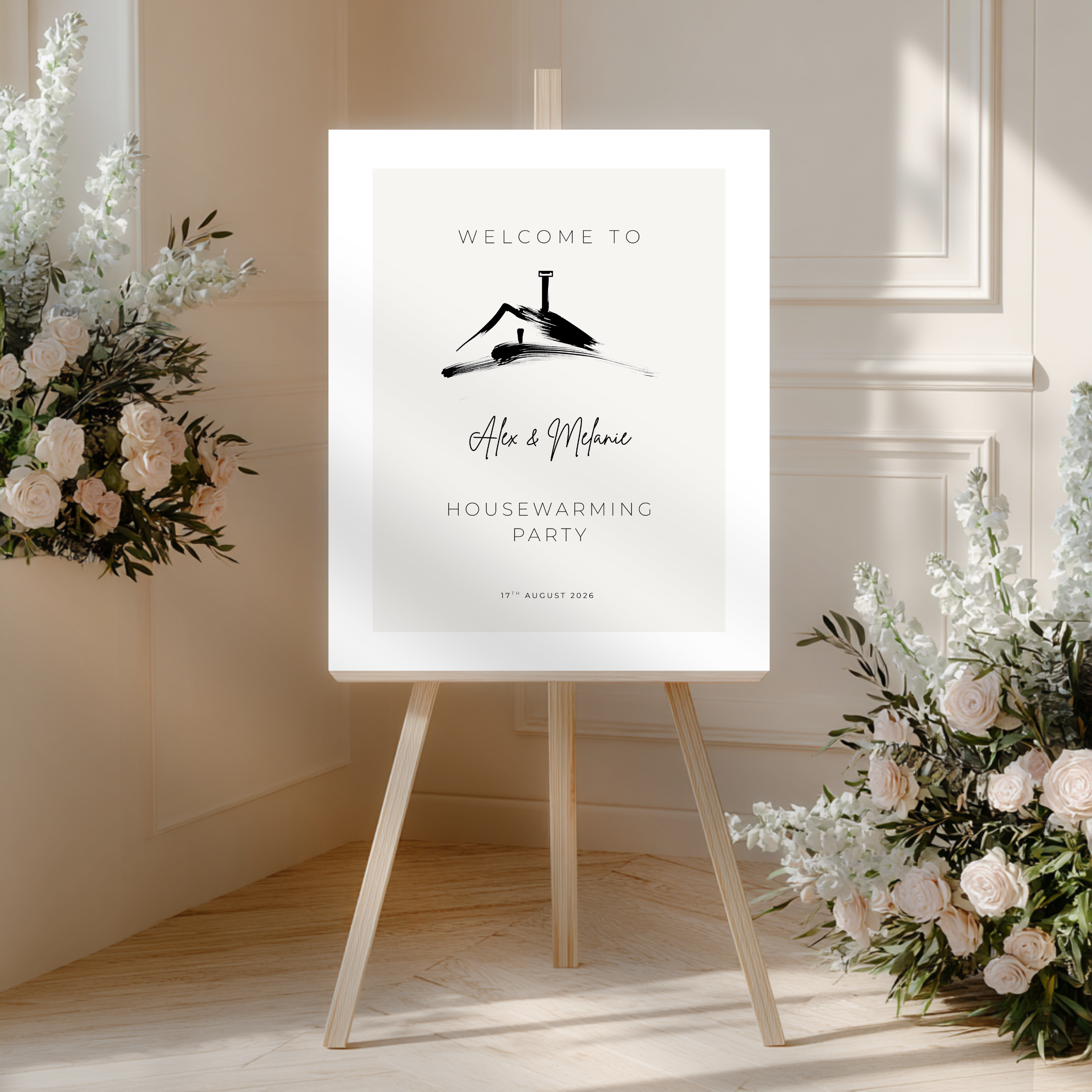 Elegant Housewarming Welcome Sign