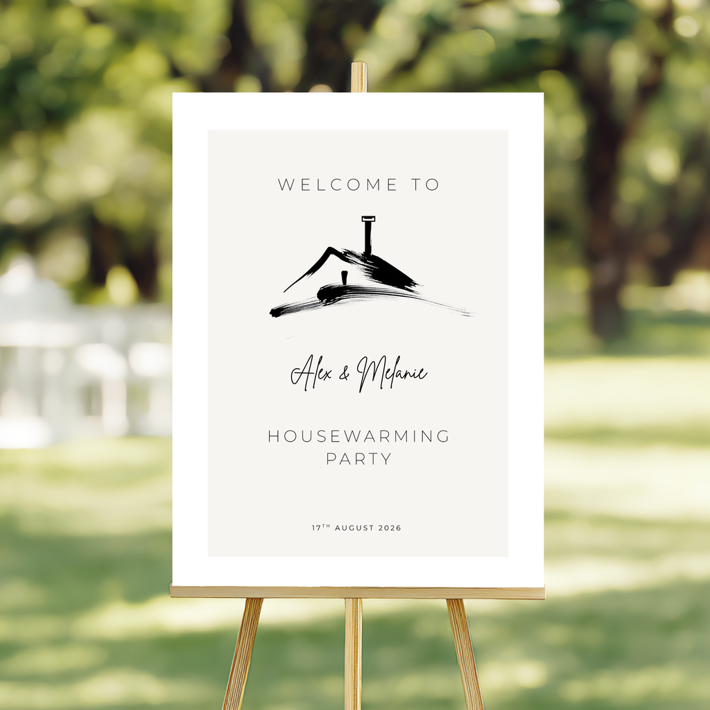 Elegant Housewarming Welcome Sign