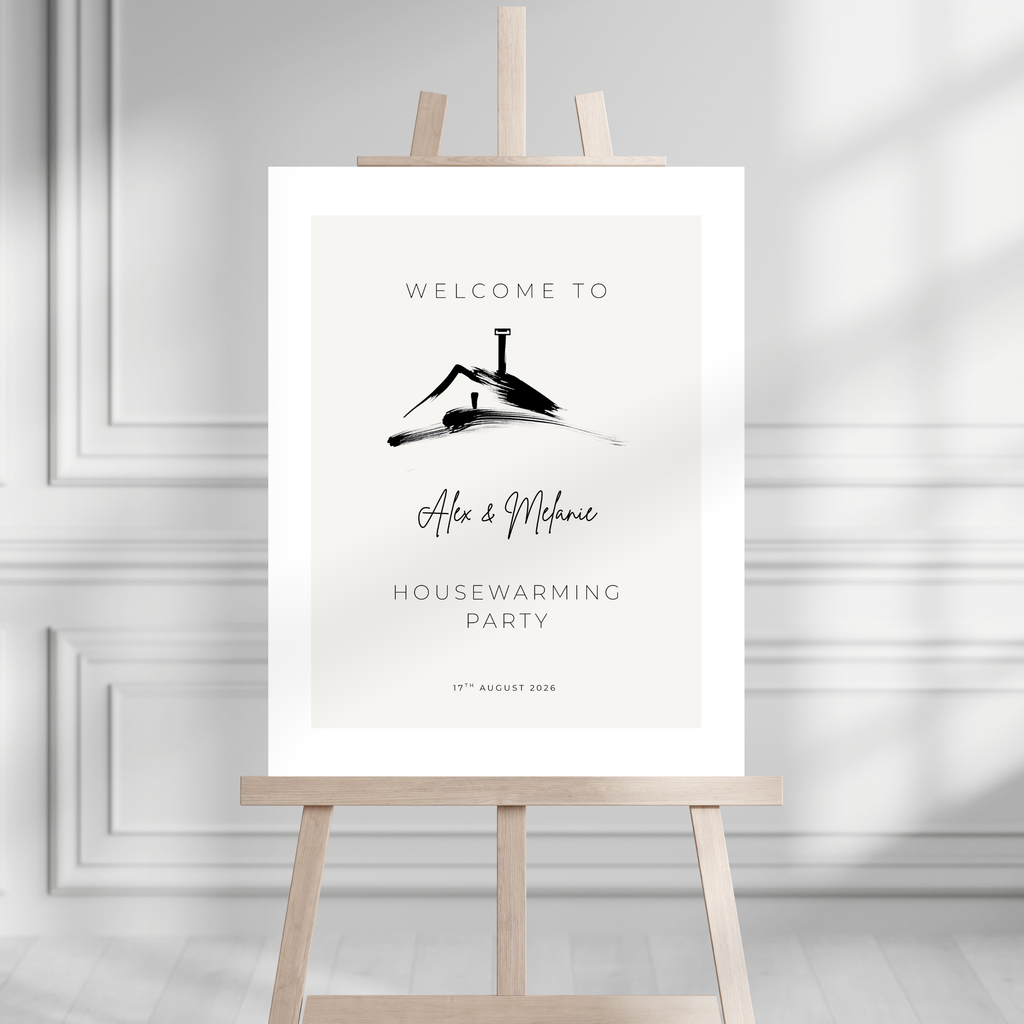 Elegant Housewarming Welcome Sign