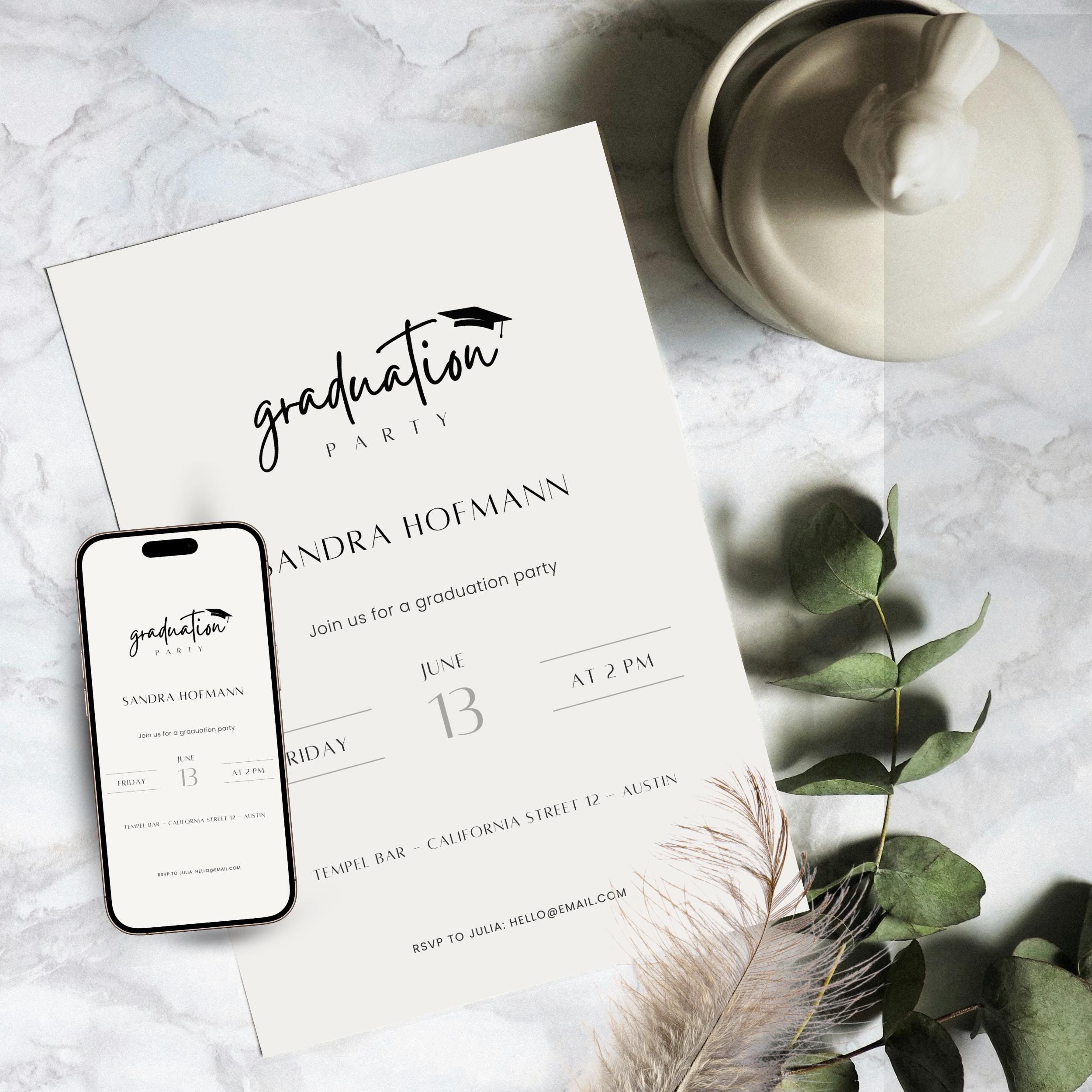 DIY Graduation Party Invitation 2026