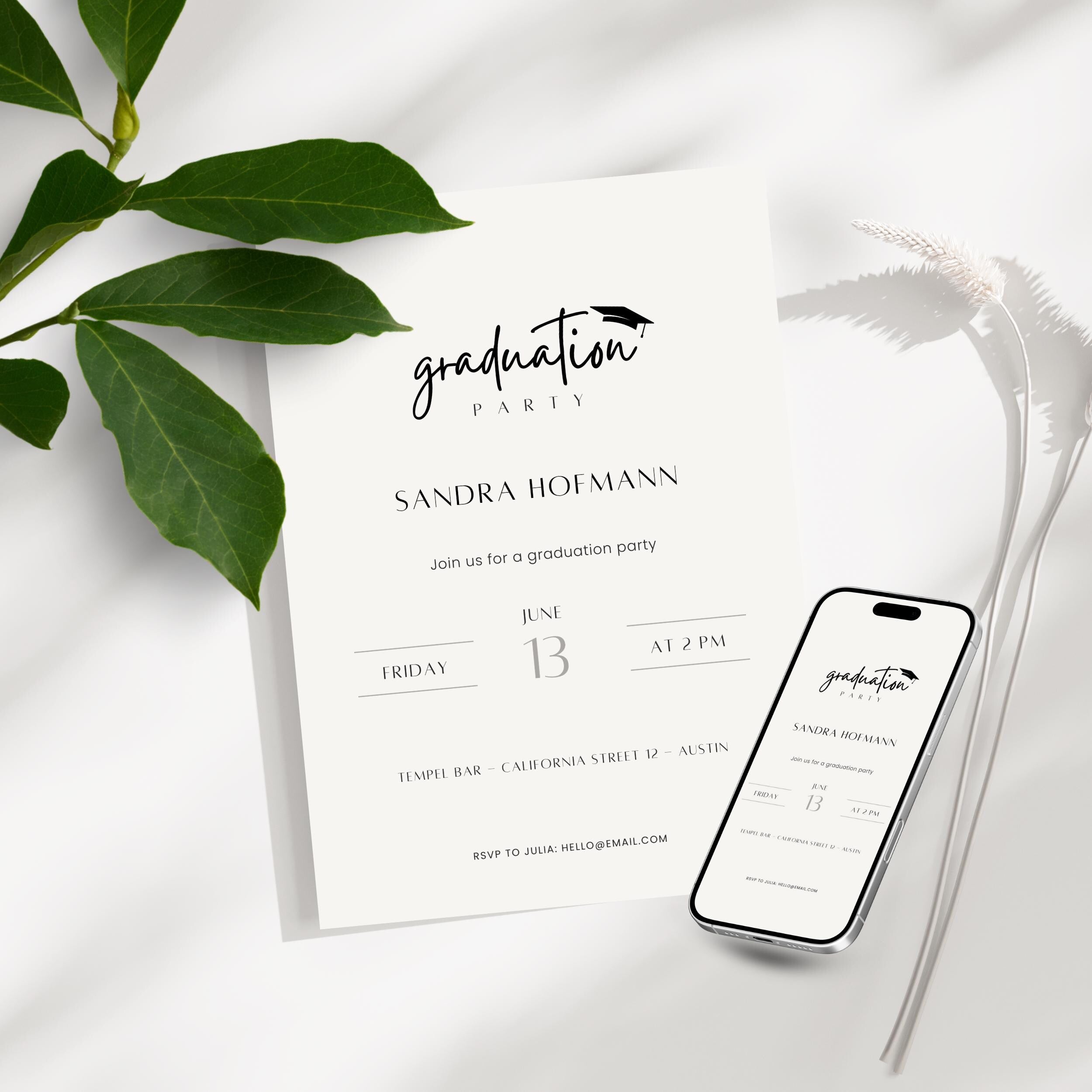 DIY Graduation Party Invitation 2026