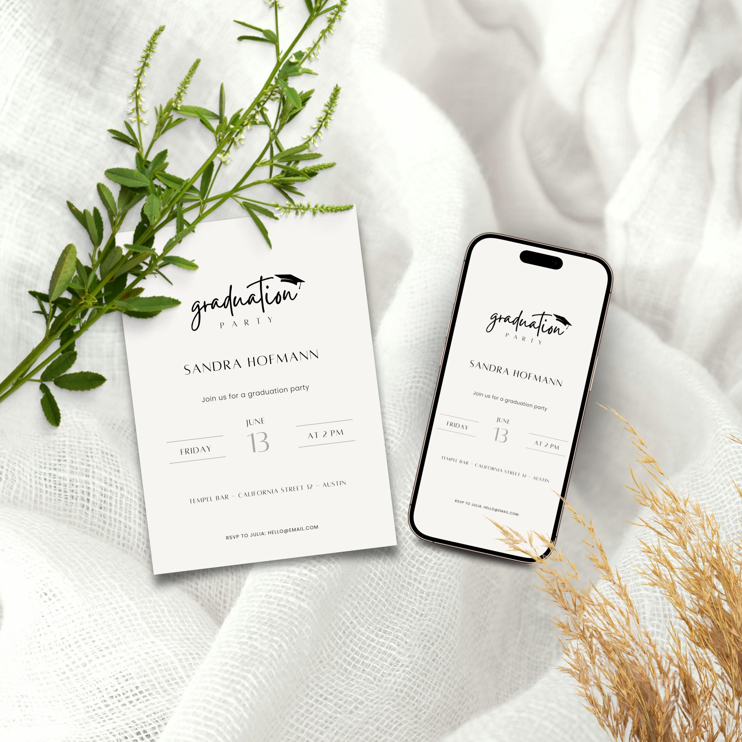 DIY Graduation Party Invitation 2026