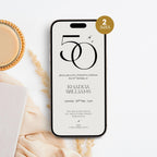 Elegant 50th Birthday Invitation