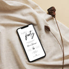 Minimal Elegant 40th Birthday Invitation